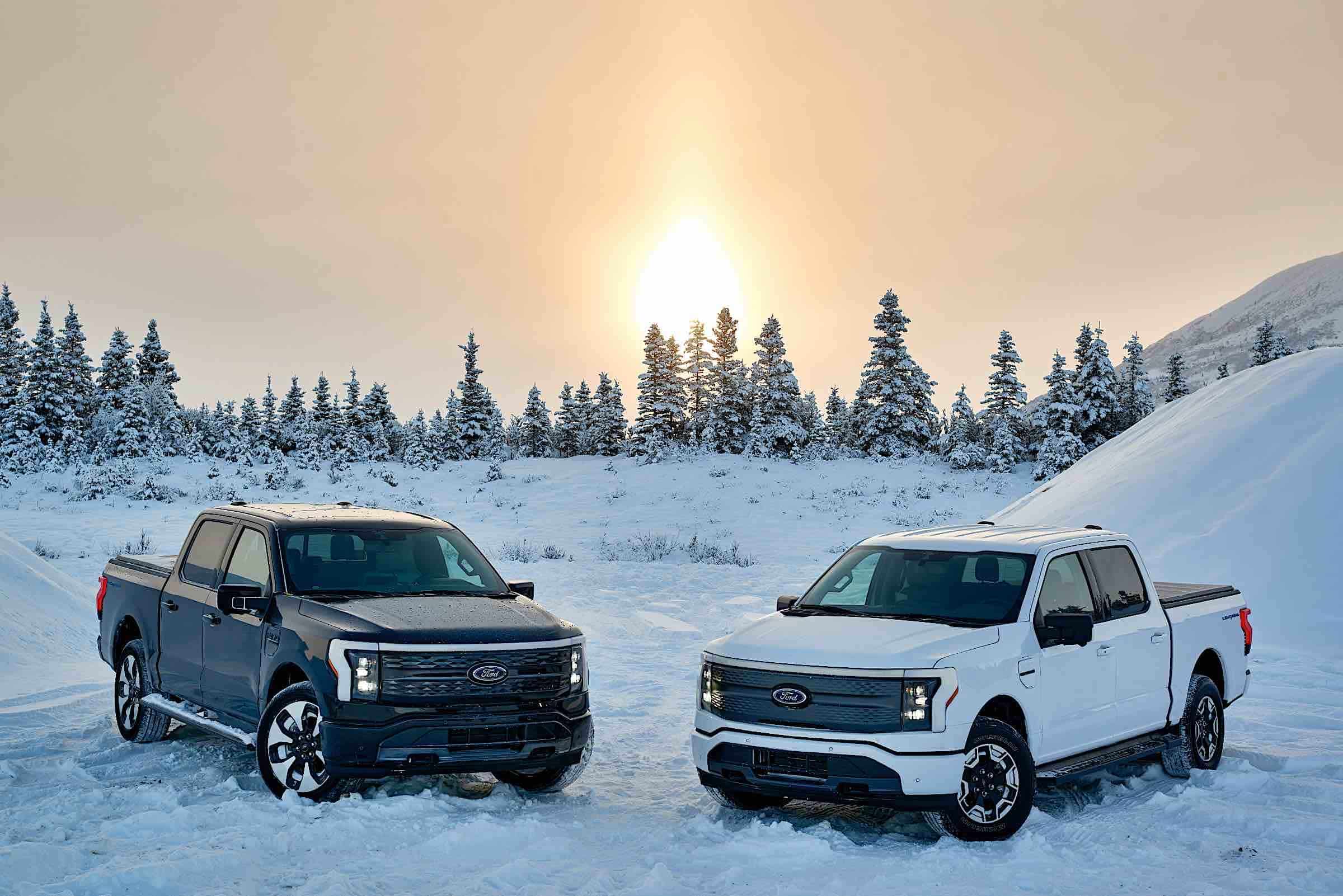 Ford F-150 Lightning's testing in Alaska.