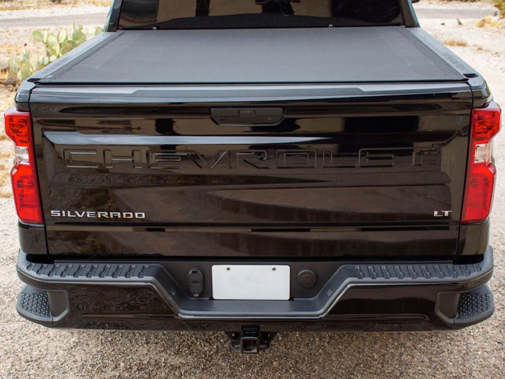 black rear bumper