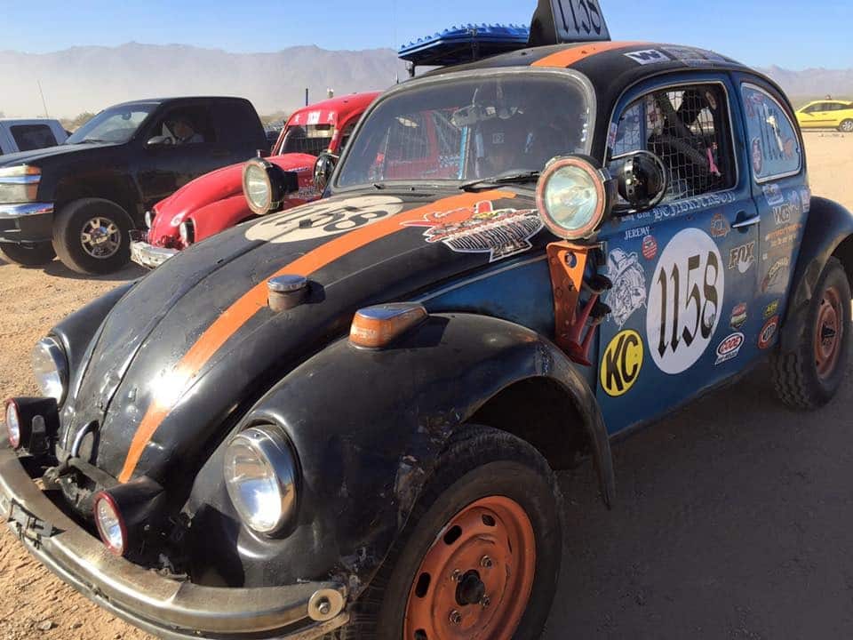 A VW Racing VW Bettle.