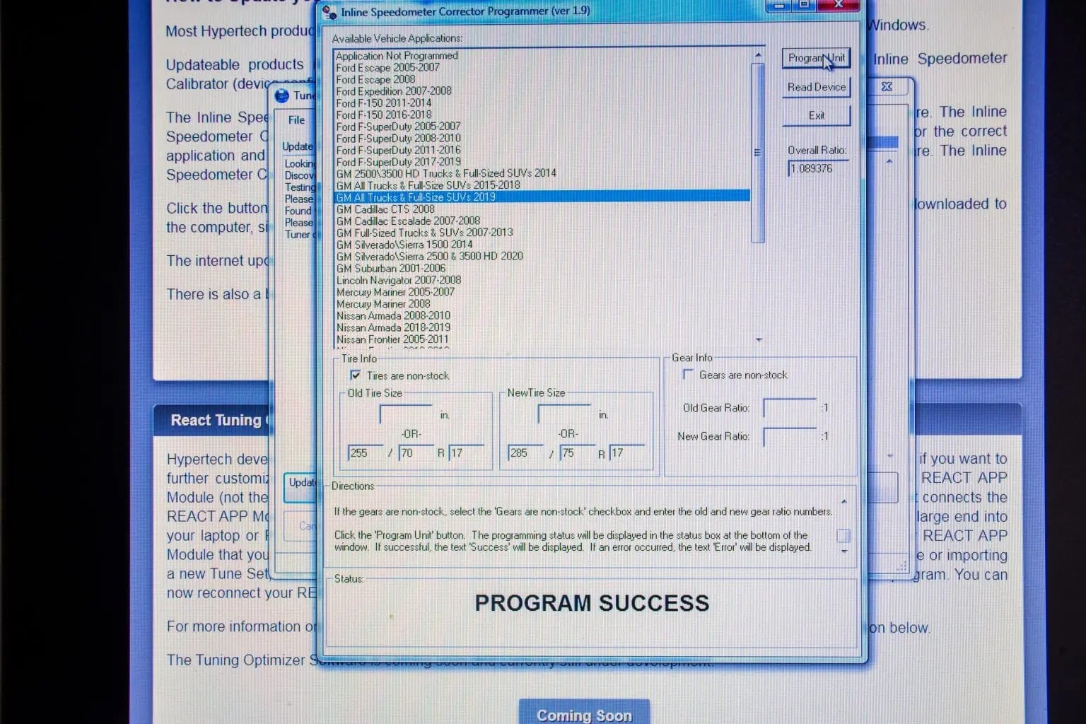 Hypertech Speed programming software