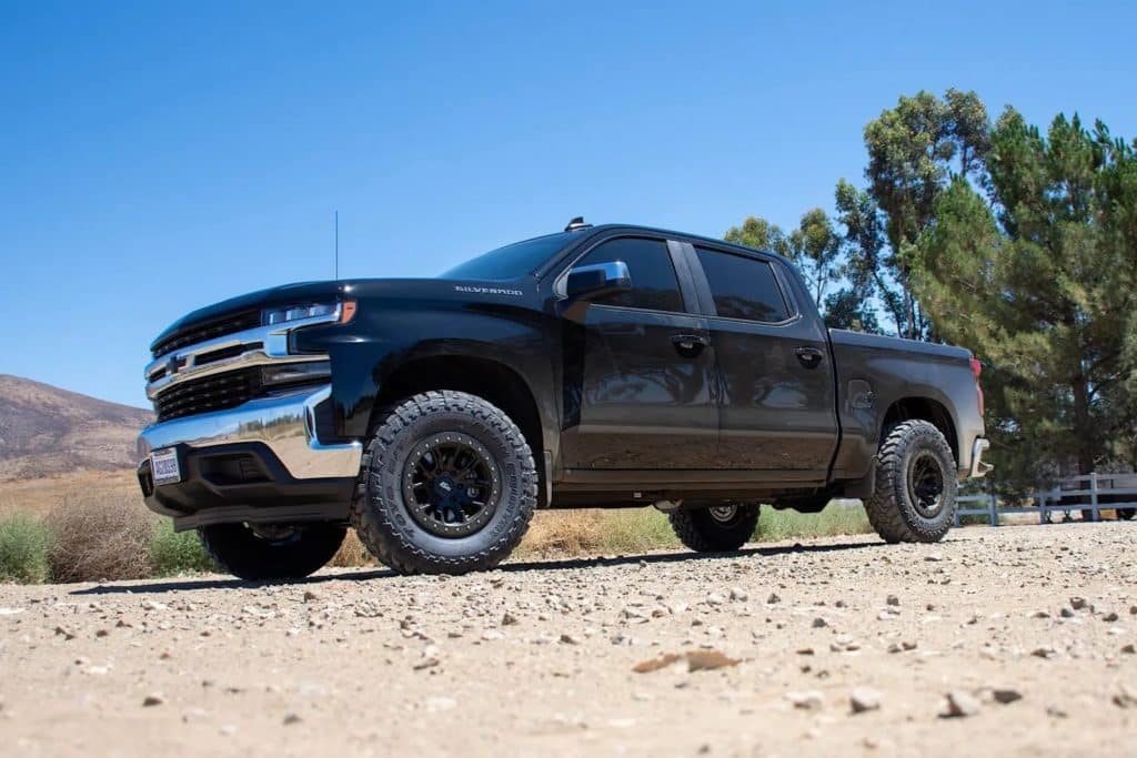 A black Chevrolet truck