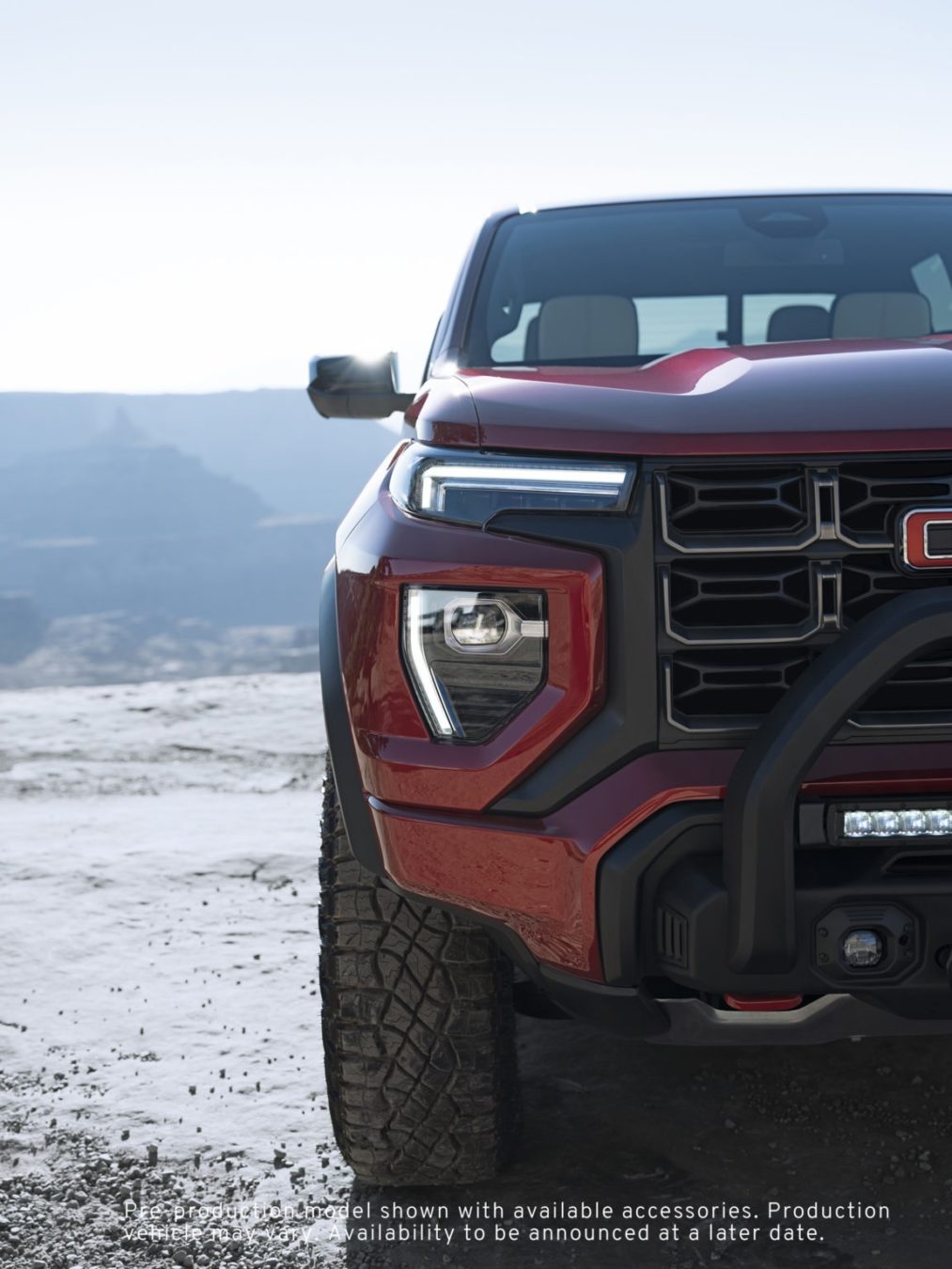 Pre-production model shown with available accessories. Production vehicle may vary. Availability to be announced at a later date.