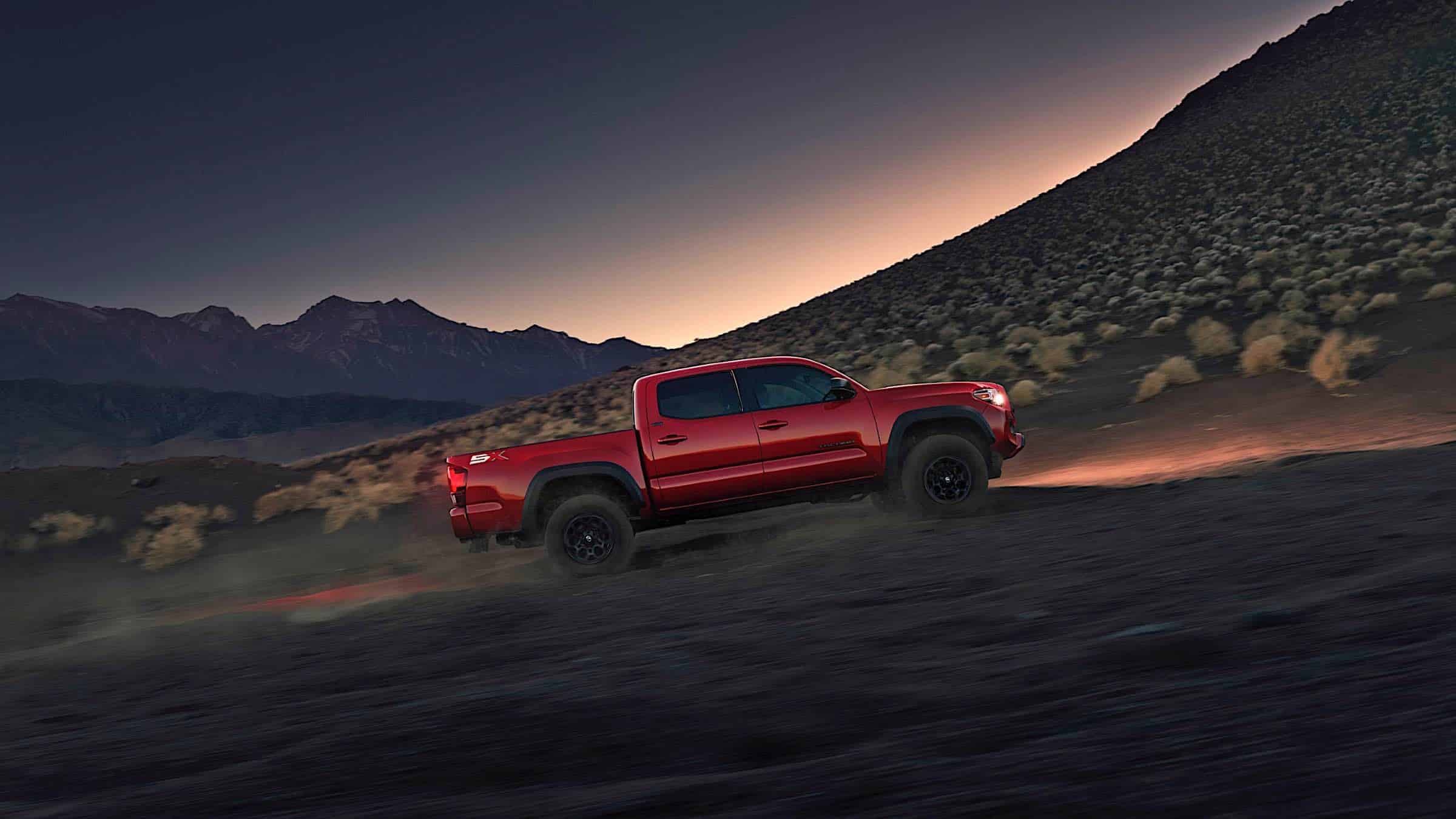 Red Toyota Tacoma SX Package