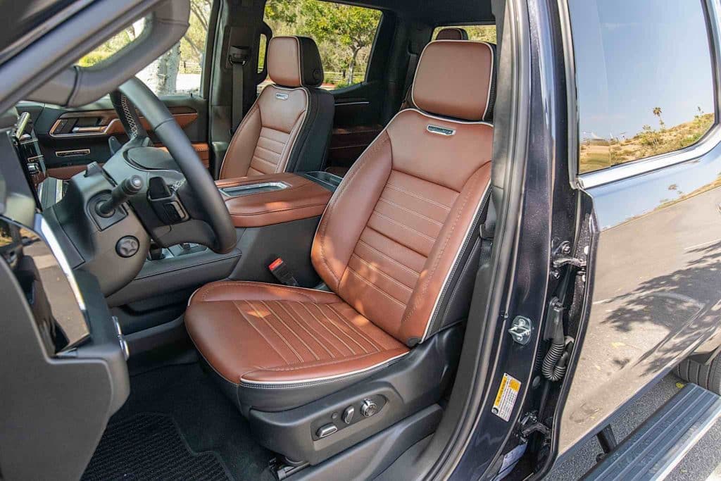 GMC Sierra Denali Ultimate front seats