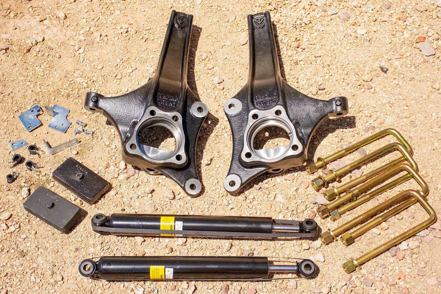 MaxTrac 2WD lift kit on a rocky ground.