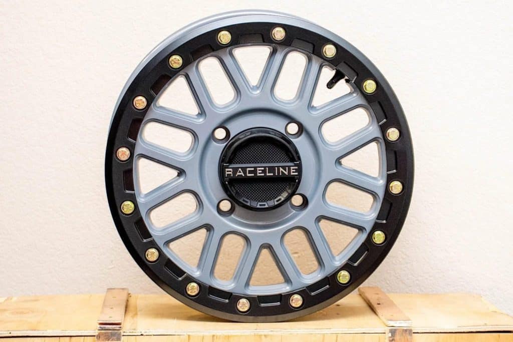 Raceline A93 wheel rims.