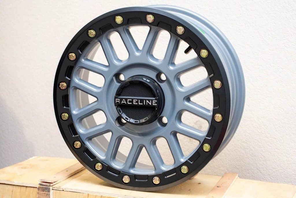 Raceline A93 wheel rims.