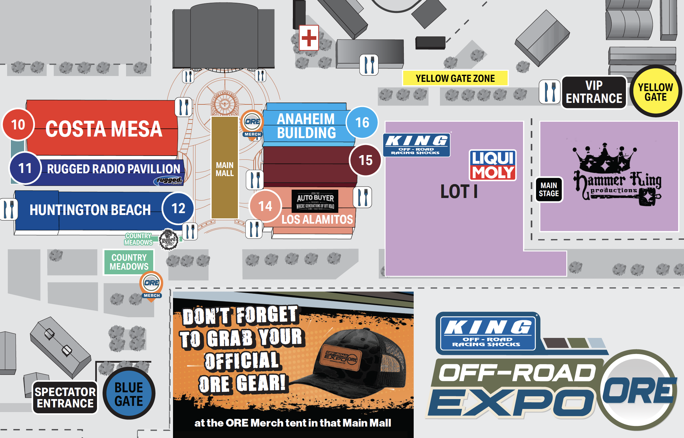 Off-Road Expo 2026 show map